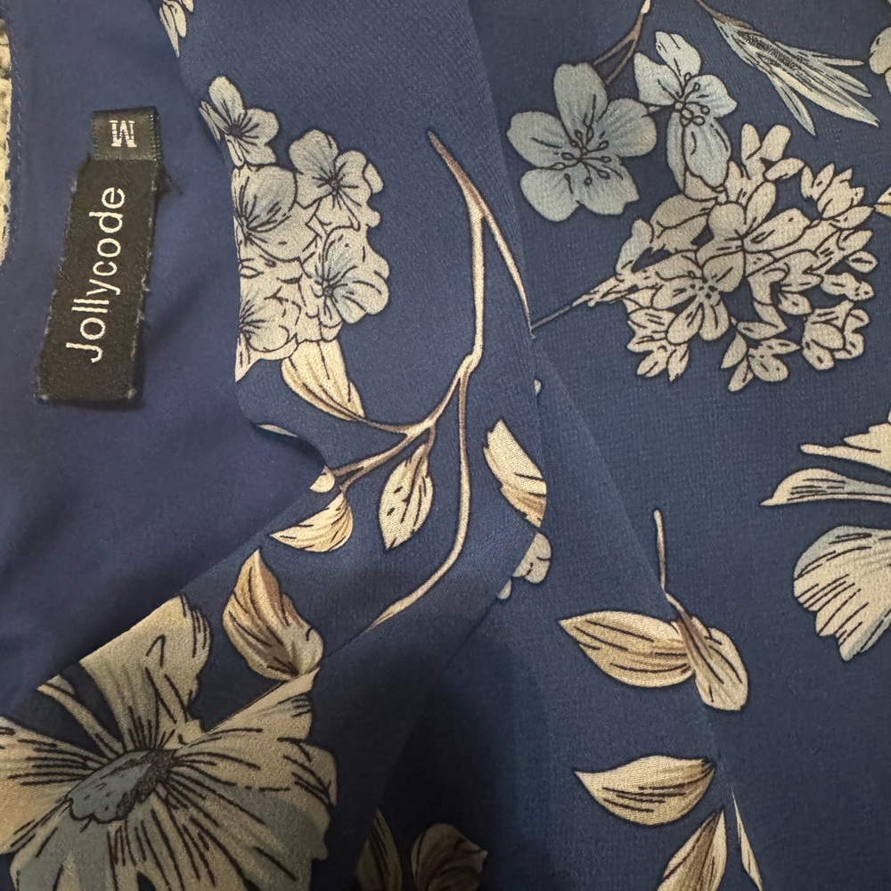 Jollycode Blue Floral Dress